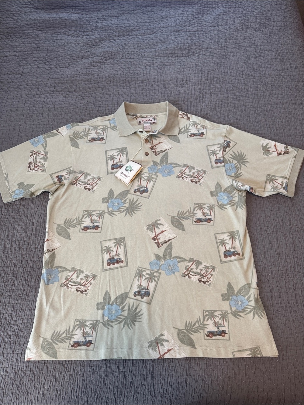 Summa Tropical Vacation Style Polo Shirt